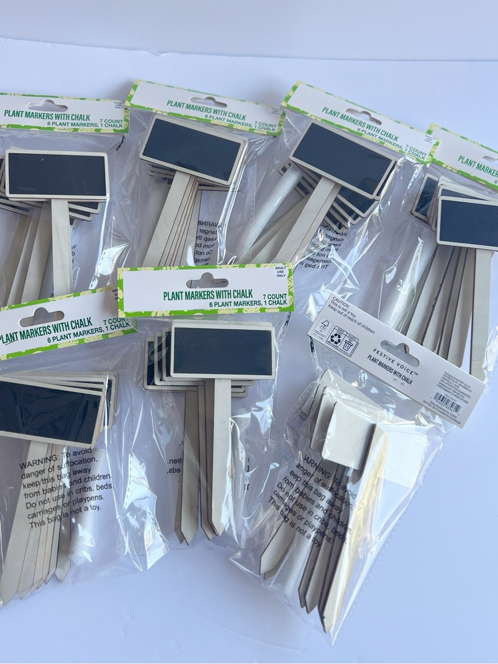 49 pcs plant markers and chalk